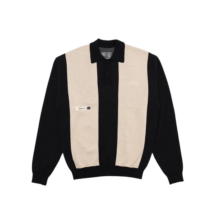 Students Golf Harrison L/S Polo Sweater - Svart