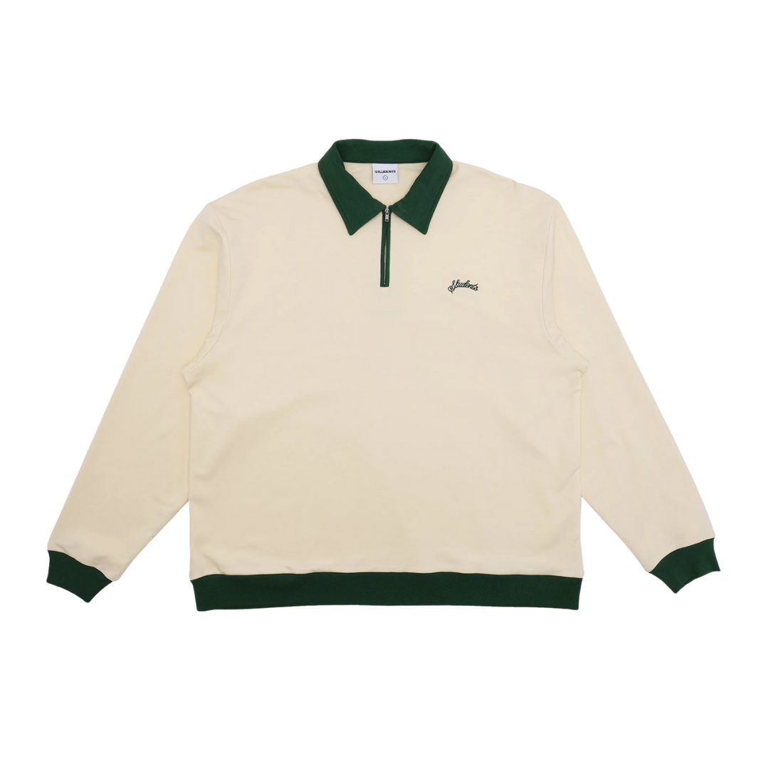 Students Golf Archibald L/S Polo Shirt - Cream