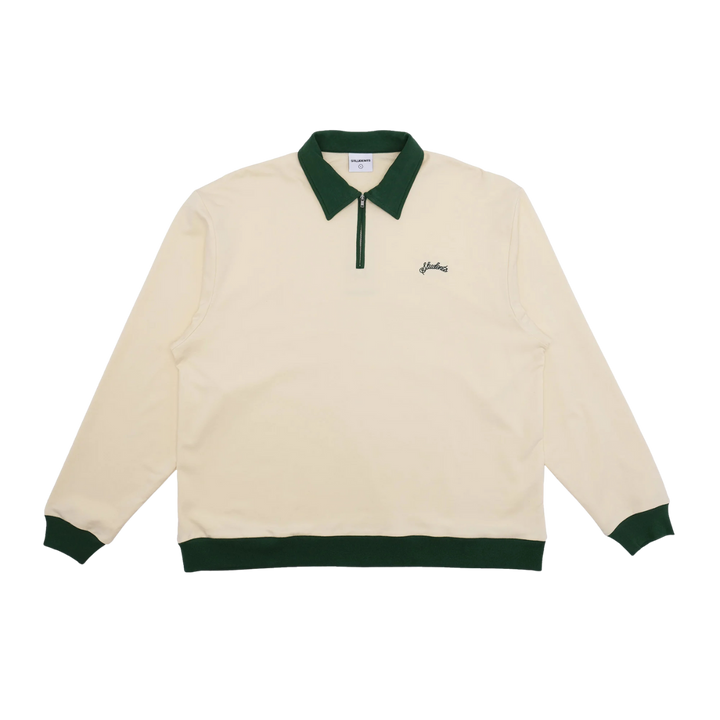 Students Golf Archibald L/S Polo Shirt - Cream