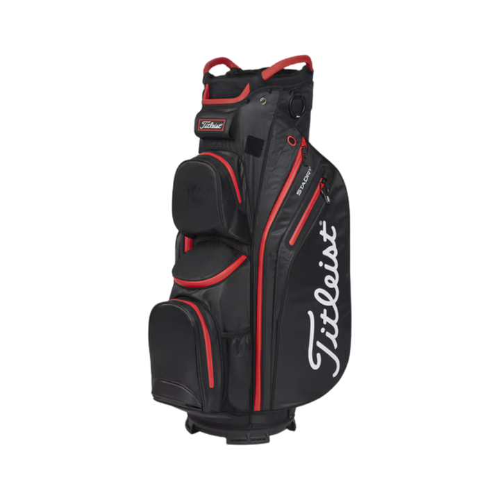 Titleist Cart 14 StaDry Golfbag - Svart/Röd