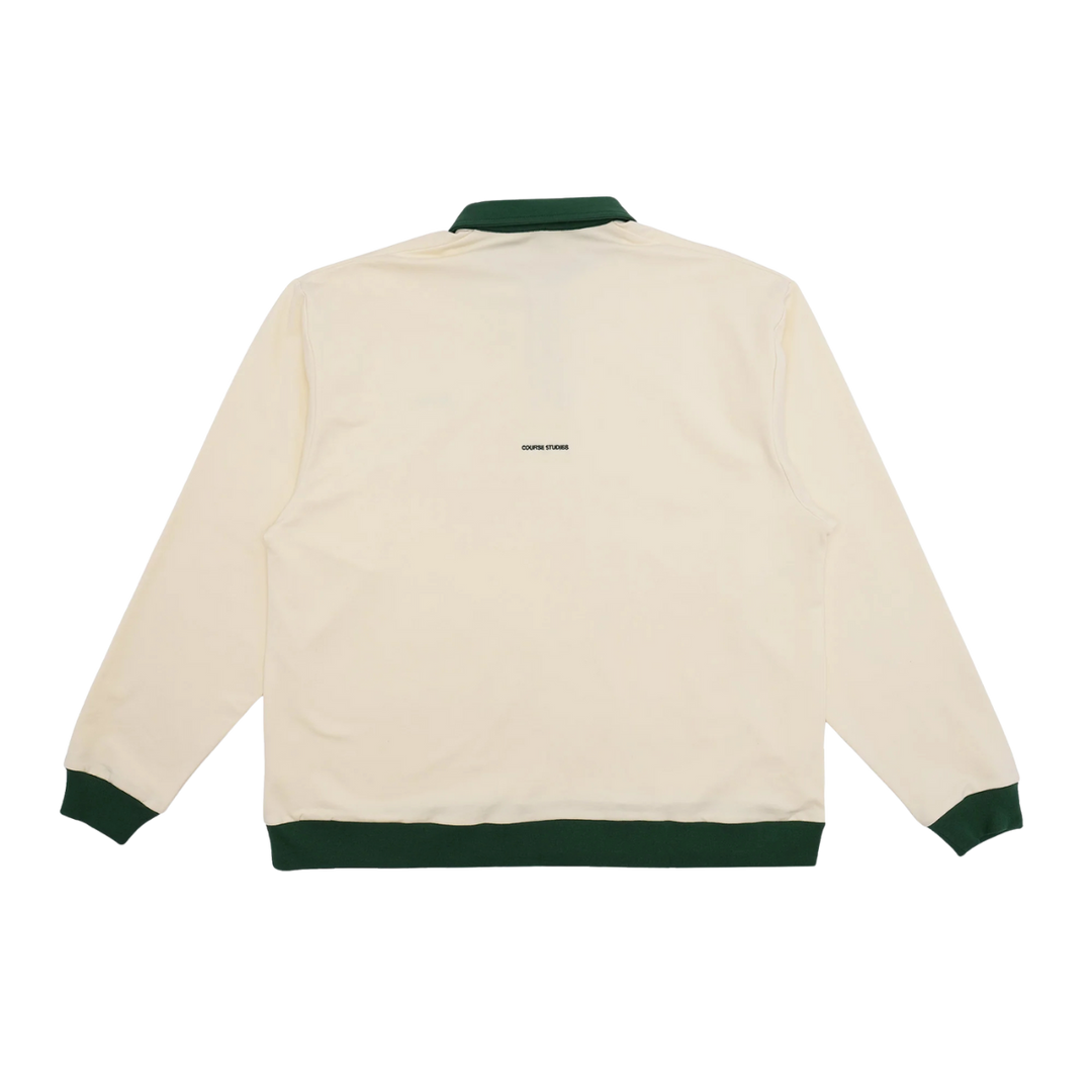 Students Golf Archibald L/S Polo Shirt - Cream