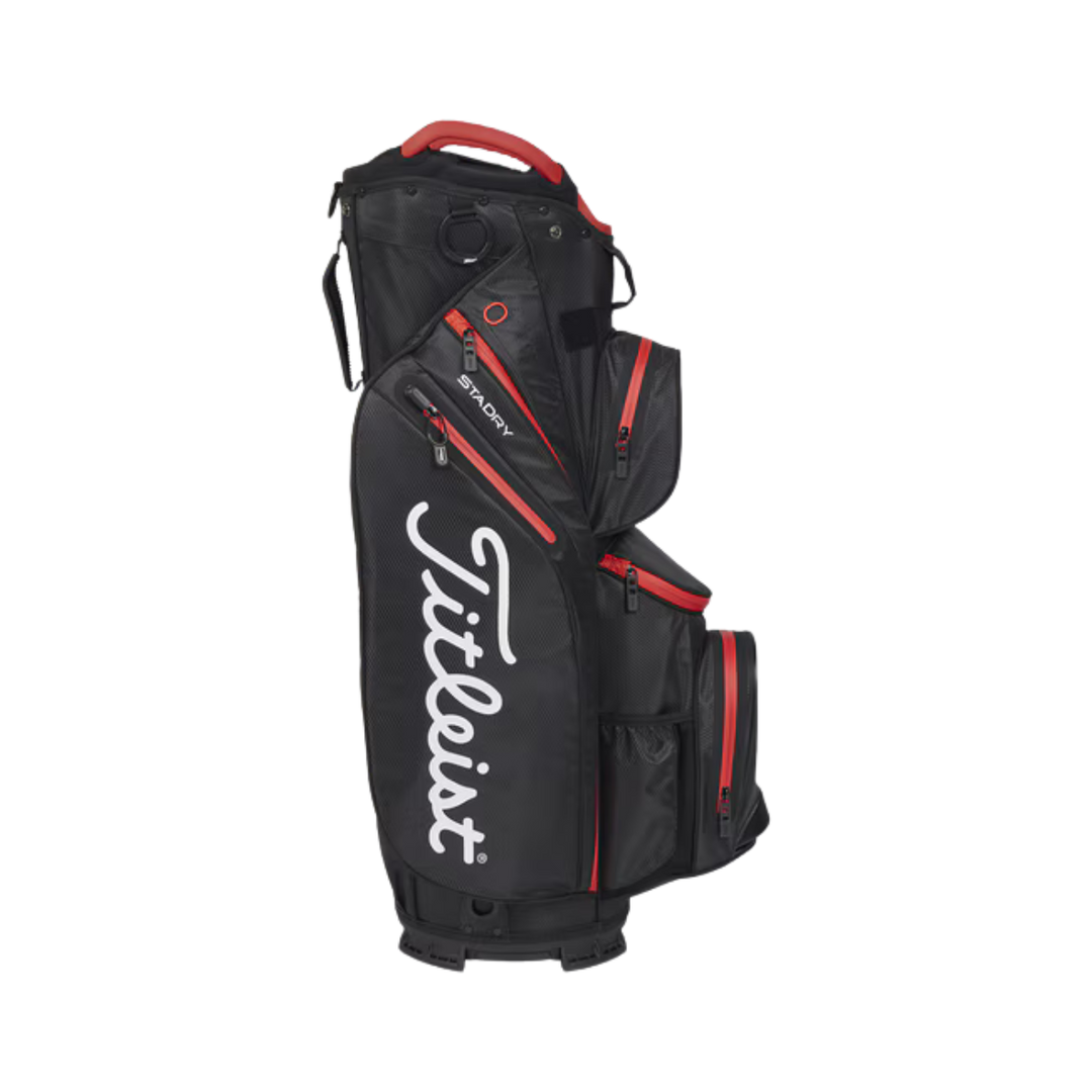 Titleist Cart 14 StaDry Golfbag - Svart/Röd