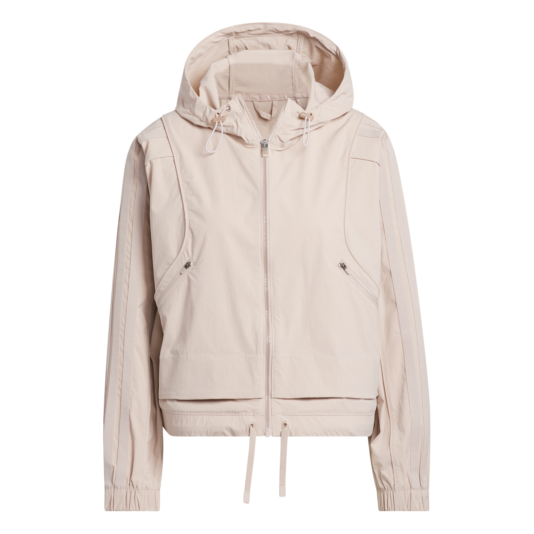 Adidas Golf Beyond Full-Zip Hooded Jacka - Wonder Taupe