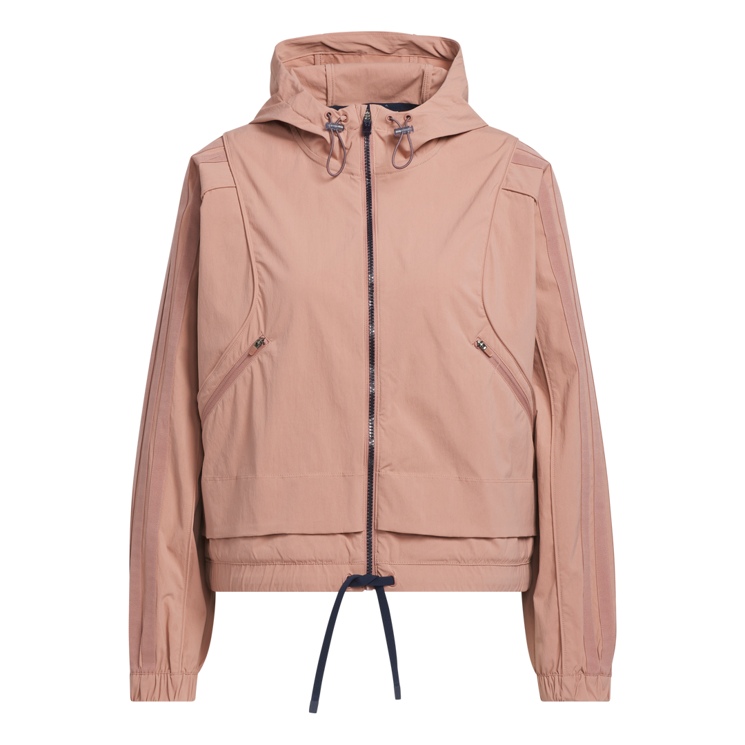 Adidas Golf Beyond Full-Zip Hooded Jacka - Warm Clay