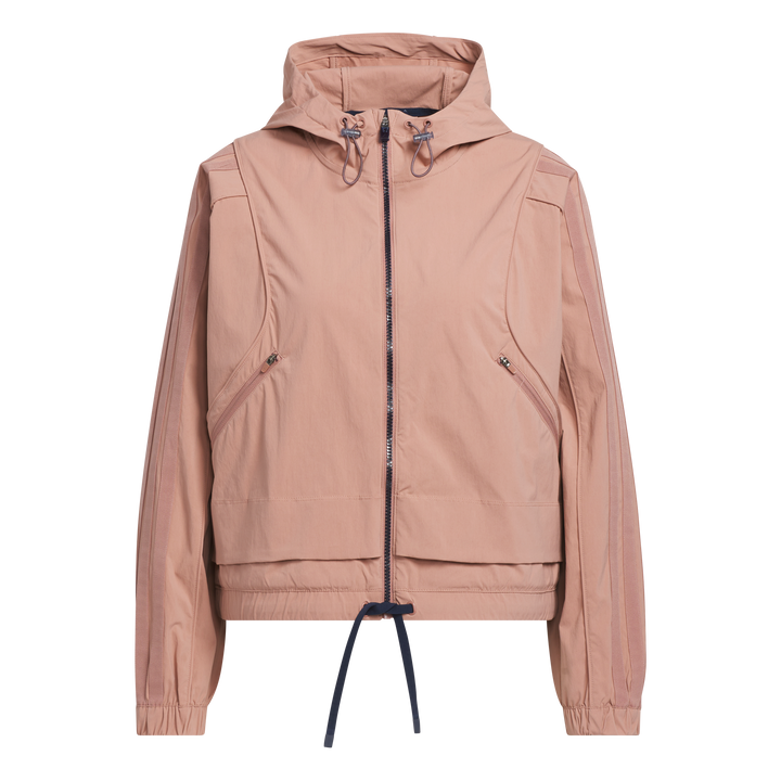 Adidas Golf Beyond Full-Zip Hooded Jacka - Warm Clay