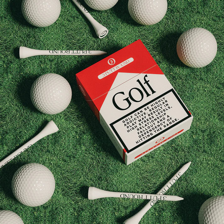 3 Putt Round The Golf Addiction Tee Pack - Röd