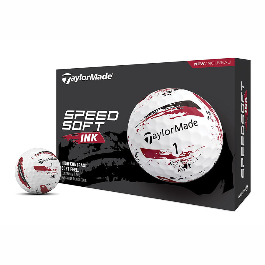 TaylorMade SpeedSoft Ink Röd - Dussin