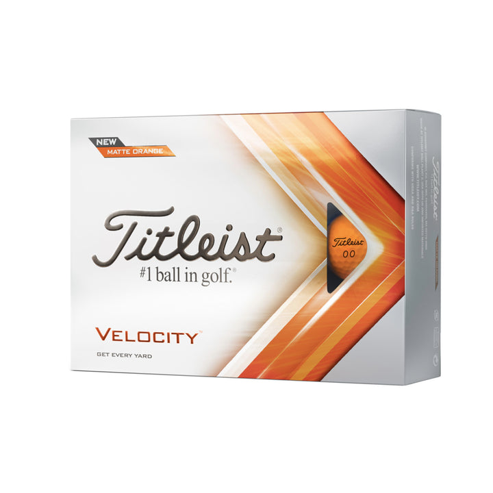 Titleist Velocity Matte Orange - Dussin
